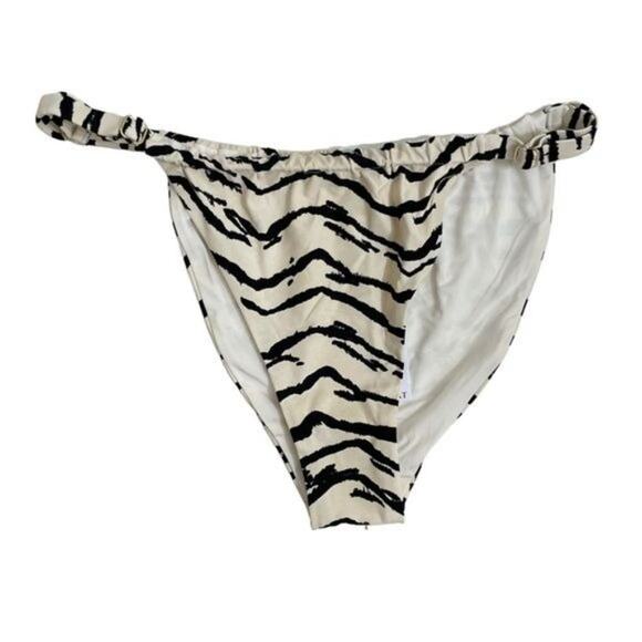 NWT WeWoreWhat Zebra Bikini Bottom - Size Large - Picture 5 of 8